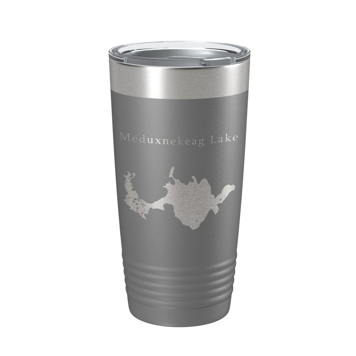 Meduxnekeag Lake Map Tumbler Travel Mug Insulated Laser Engraved Coffee Cup Maine 20 oz-16
