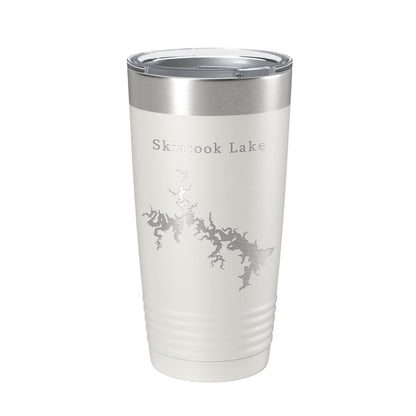 Skiatook Lake Map Tumbler Travel Mug Insulated Laser Engraved Coffee Cup Oklahoma 20 oz-1