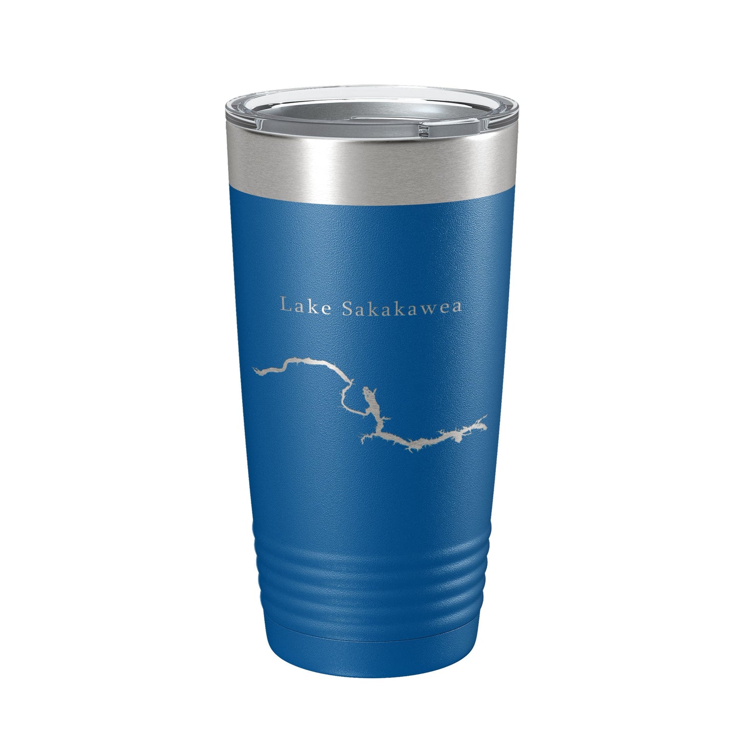 Lake Sakakawea Map Tumbler Travel Mug Insulated Laser Engraved Coffee Cup North Dakota 20 oz-6