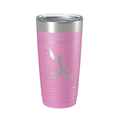 High Falls Lake Map Tumbler Travel Mug Insulated Laser Engraved Coffee Cup Georgia 20 oz-14
