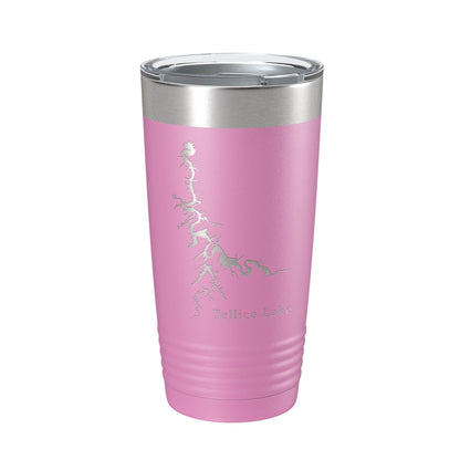 Tellico Lake Map Tumbler Travel Mug Insulated Laser Engraved Coffee Cup Tennessee 20 oz-14