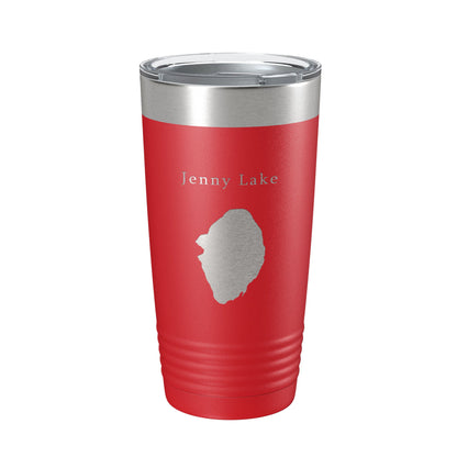 Jenny Lake Map Tumbler Travel Mug Insulated Laser Engraved Coffee Cup Grand Teton Wyoming 20 oz-10