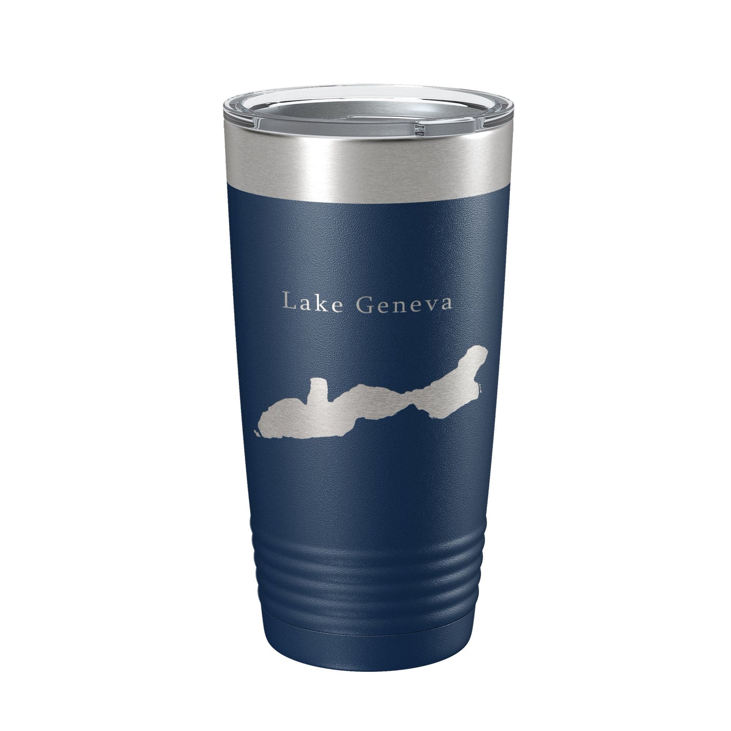 Lake Geneva Map Tumbler Travel Mug Insulated Laser Engraved Coffee Cup Wisconsin 20 oz-2