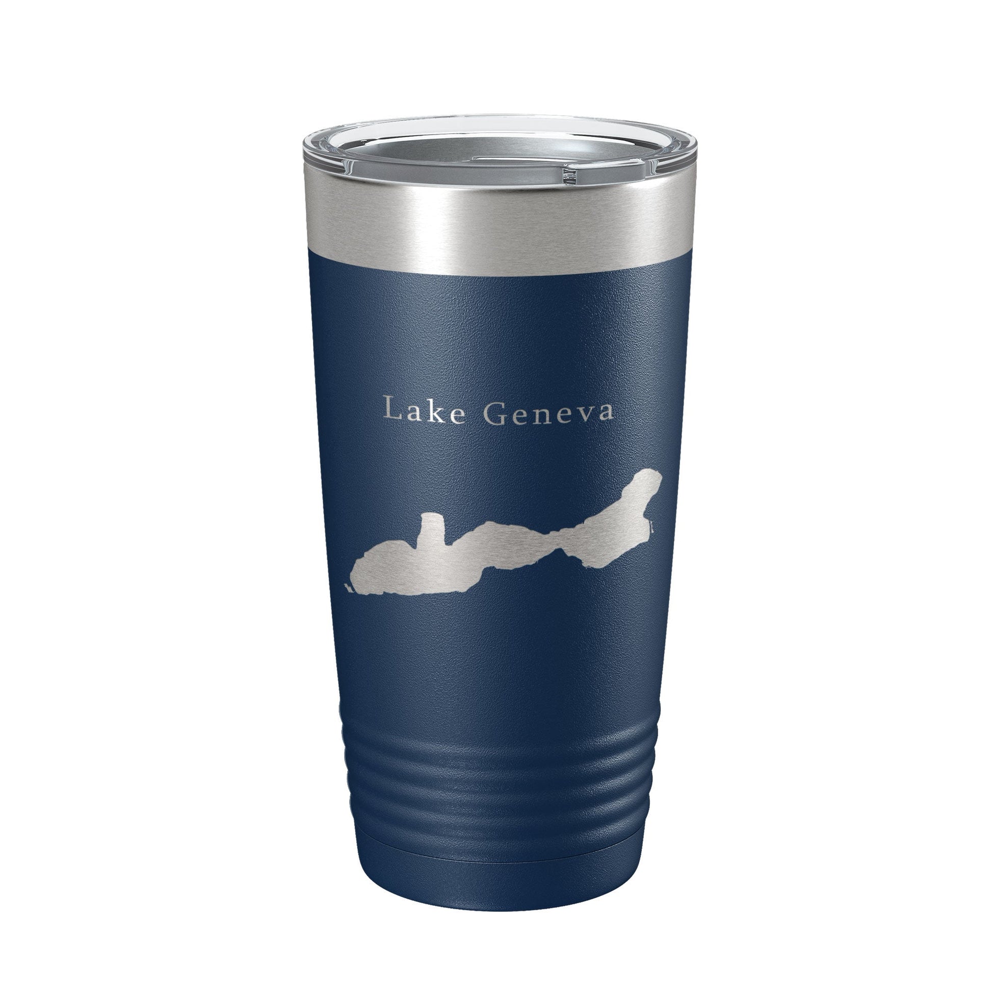 Lake Geneva Map Tumbler Travel Mug Insulated Laser Engraved Coffee Cup Wisconsin 20 oz-2