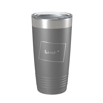 Wyoming Tumbler Home State Travel Mug Insulated Laser Engraved Map Coffee Cup 20 oz-16