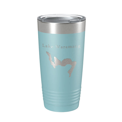 Lake Waramaug Map Tumbler Travel Mug Insulated Laser Engraved Coffee Cup Connecticut 20 oz-13