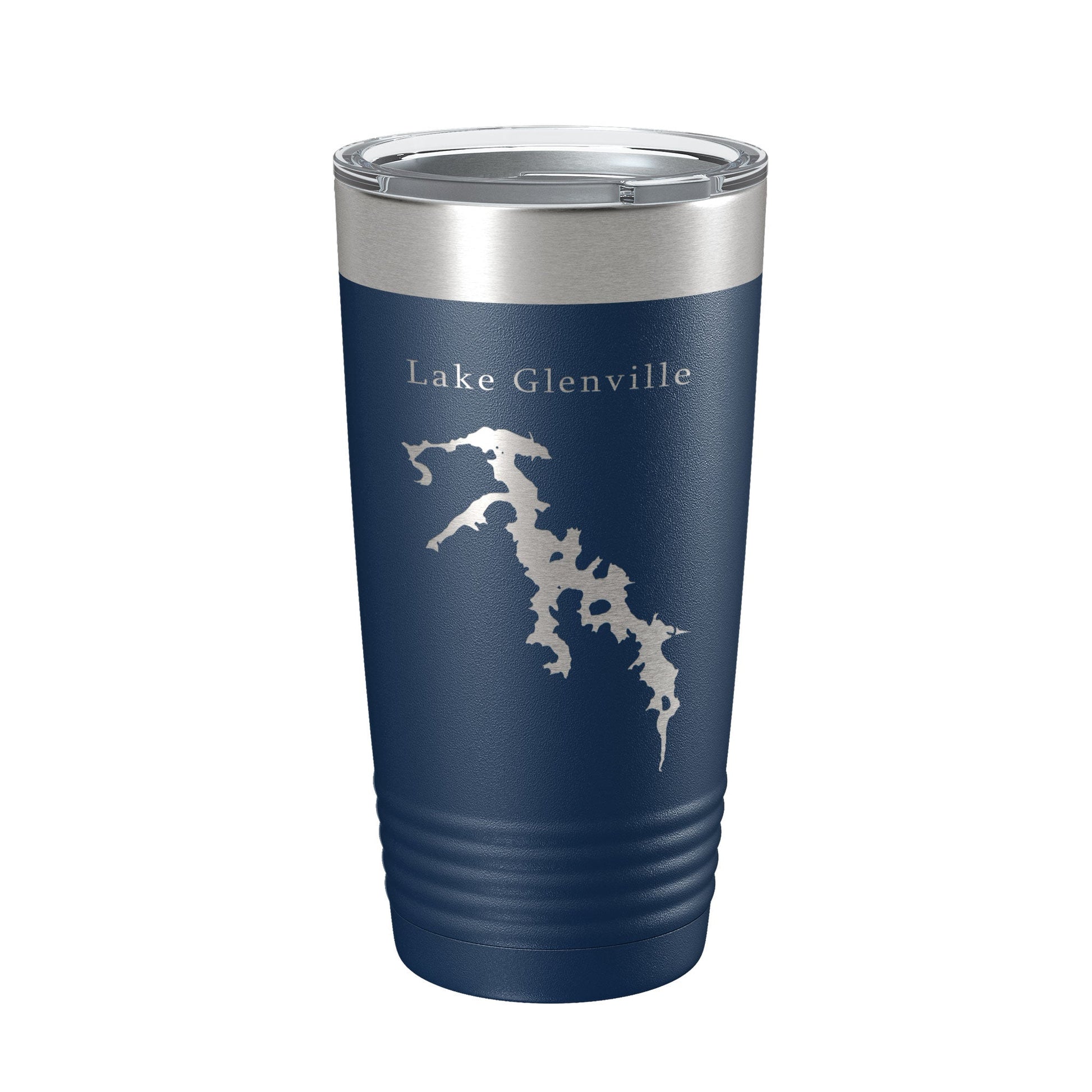 Lake Glenville Map Tumbler Travel Mug Insulated Laser Engraved Coffee Cup North Carolina 20 oz-2