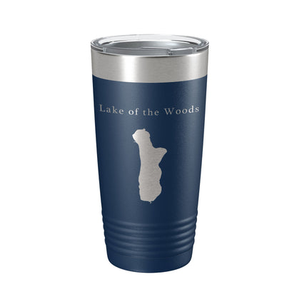 Lake of the Woods Map Tumbler Travel Mug Insulated Laser Engraved Coffee Cup Oregon 20 oz-2