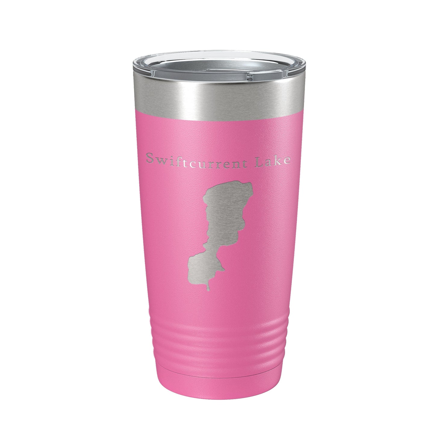 Swiftcurrent Lake Map Tumbler Travel Mug Insulated Laser Engraved Coffee Cup Montana 20 oz-11