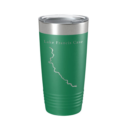 Lake Francis Case Map Tumbler Travel Mug Insulated Laser Engraved Coffee Cup South Dakota 20 oz-9