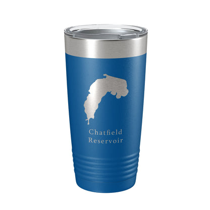 Chatfield Reservoir Tumbler Lake Map Travel Mug Insulated Laser Engraved Coffee Cup Colorado 20 oz-6