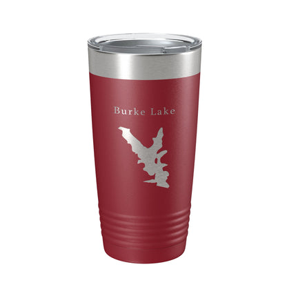 Burke Lake Map Tumbler Travel Mug Insulated Laser Engraved Coffee Cup Virginia 20 oz-18