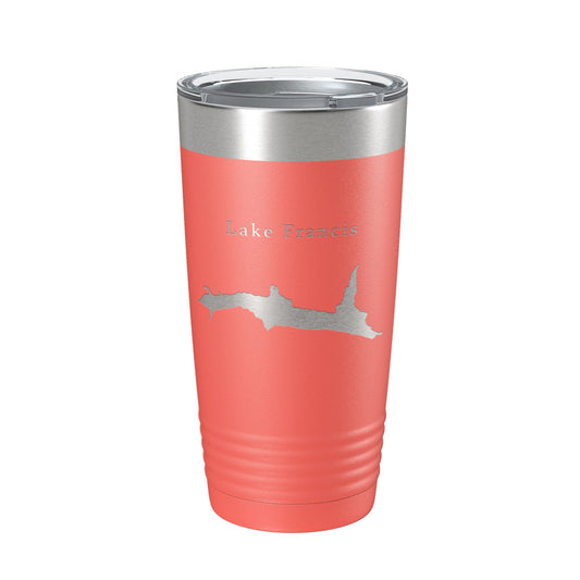 Lake Francis Map Tumbler Travel Mug Insulated Laser Engraved Coffee Cup New Hampshire 20 oz-20