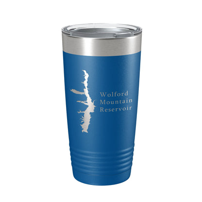 Wolford Mountain Reservoir Tumbler Lake Map Travel Mug Insulated Laser Engraved Coffee Cup Colorado 20 oz-6