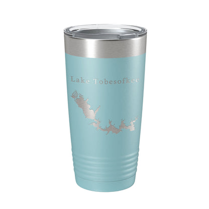 Lake Tobesofkee Map Tumbler Travel Mug Insulated Laser Engraved Coffee Cup Macon Georgia 20 oz-13