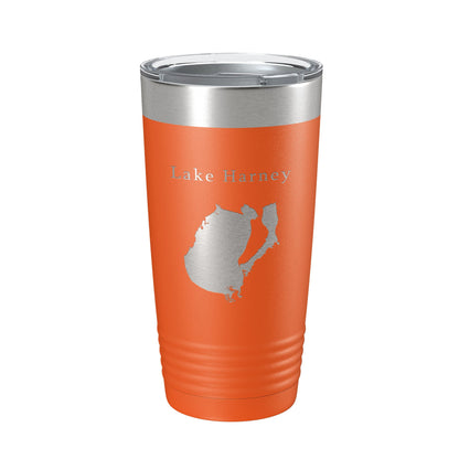 Lake Harney Map Tumbler Travel Mug Insulated Laser Engraved Coffee Cup Florida 20 oz-17