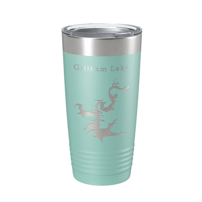 Gillham Lake Map Tumbler Travel Mug Insulated Laser Engraved Coffee Cup Arkansas 20 oz-12