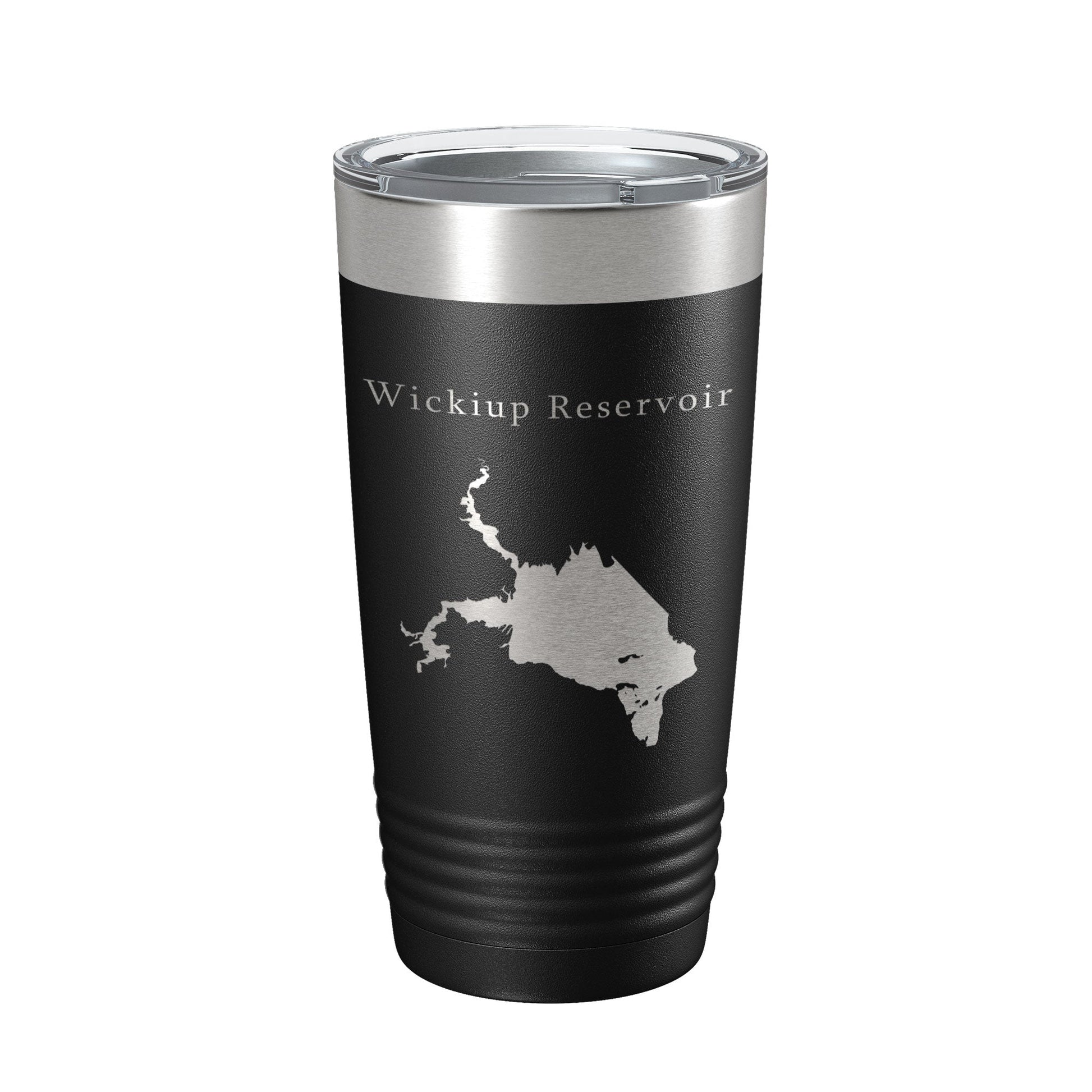 Wickiup Reservoir Tumbler Lake Map Travel Mug Insulated Laser Engraved Coffee Cup Oregon 20 oz-5
