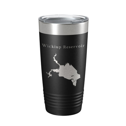 Wickiup Reservoir Tumbler Lake Map Travel Mug Insulated Laser Engraved Coffee Cup Oregon 20 oz-5