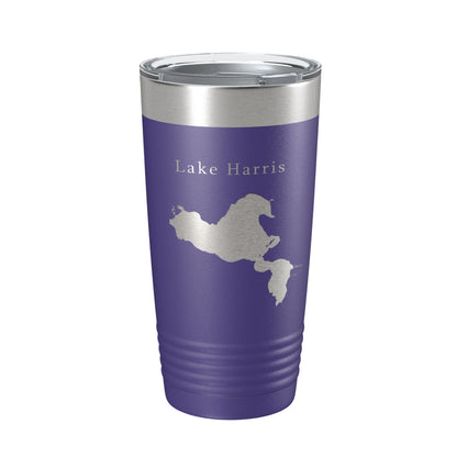 Lake Harris Map Tumbler Travel Mug Insulated Laser Engraved Coffee Cup Florida 20 oz-15