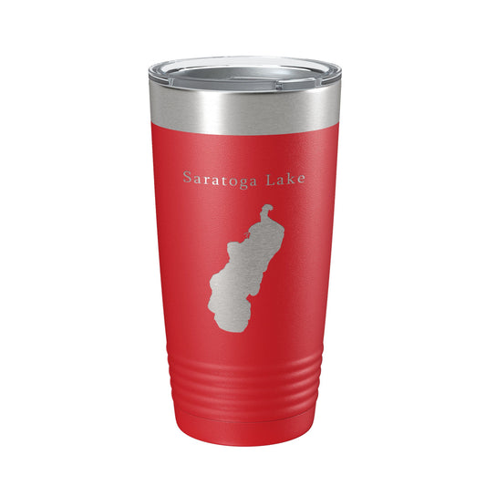Saratoga Lake Map Tumbler Travel Mug Insulated Laser Engraved Coffee Cup New York 20 oz-10