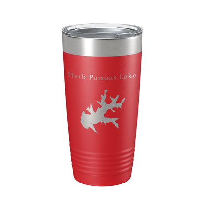 Herb Parsons Lake Map Tumbler Travel Mug Insulated Laser Engraved Coffee Cup Tennessee 20 oz-10
