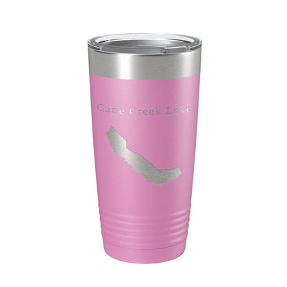 Cane Creek Lake Map Tumbler Travel Mug Insulated Laser Engraved Coffee Cup Arkansas 20 oz-14