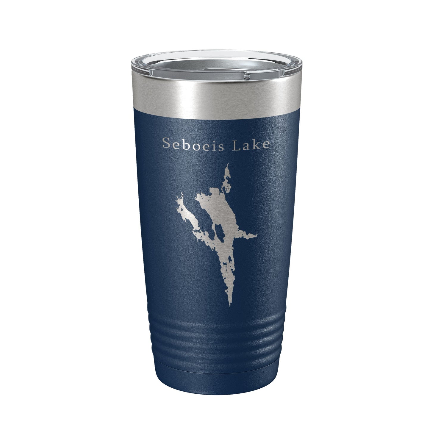 Seboeis Lake Map Tumbler Travel Mug Insulated Laser Engraved Coffee Cup Maine 20 oz-8