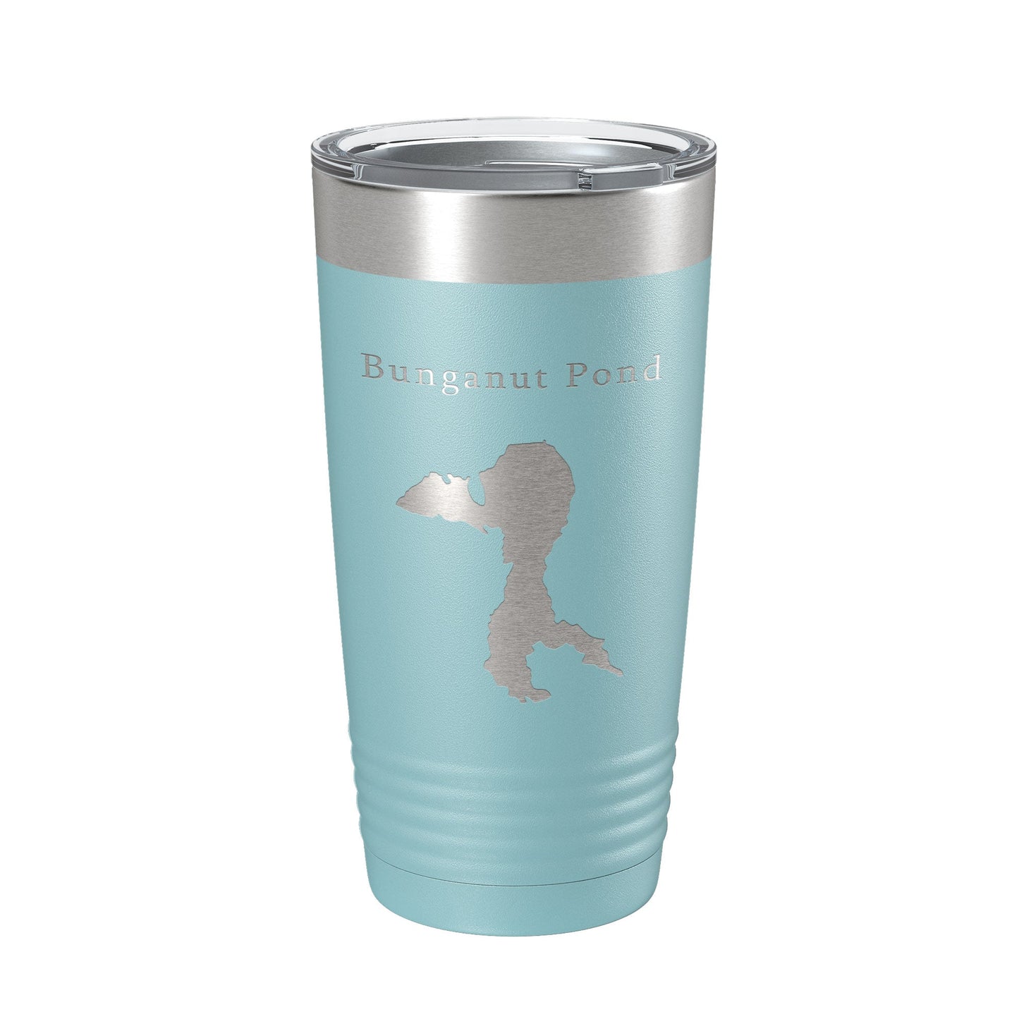 Bunganut Pond Tumbler Lake Map Travel Mug Insulated Laser Engraved Coffee Cup Maine 20 oz-13