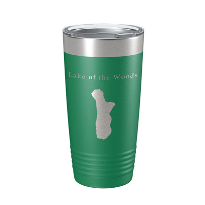 Lake of the Woods Map Tumbler Travel Mug Insulated Laser Engraved Coffee Cup Oregon 20 oz-9