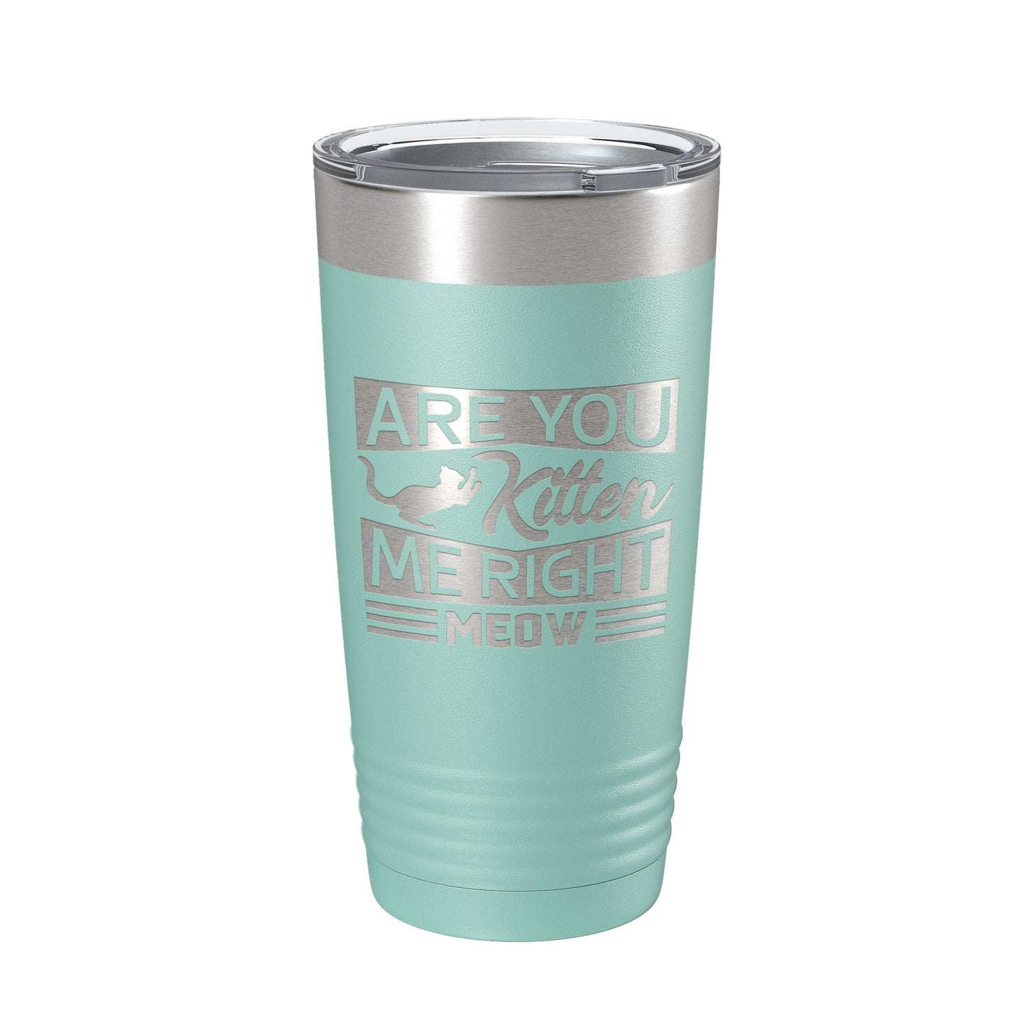 Are You Kitten Me Right Meow Tumbler Travel Mug Funny Cat Lover Gift Insulated Laser Engraved Coffee Cup 20 oz-12