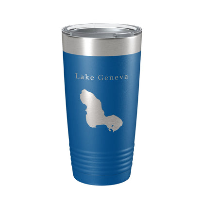 Lake Geneva Map Tumbler Travel Mug Insulated Laser Engraved Coffee Cup Florida 20 oz-6