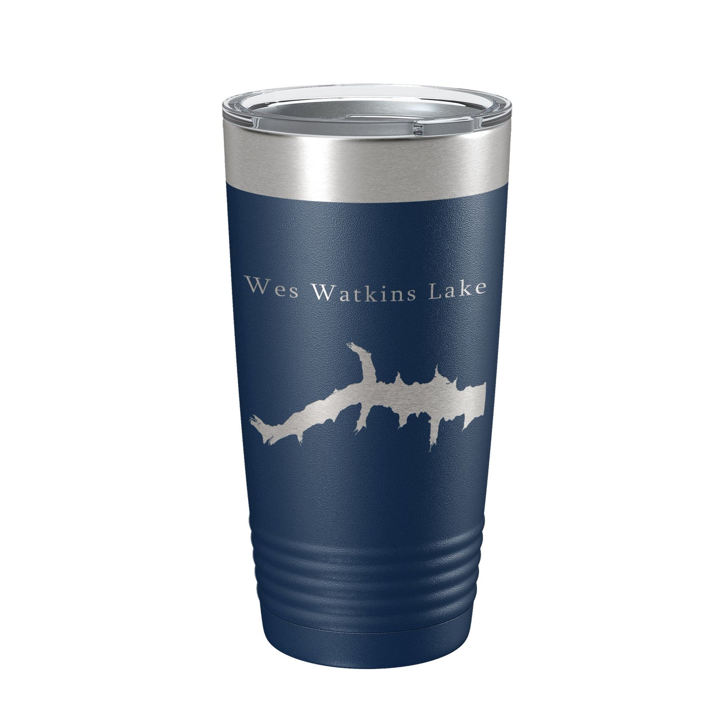 Wes Watkins Lake Map Tumbler Travel Mug Insulated Laser Engraved Coffee Cup Oklahoma 20 oz-8
