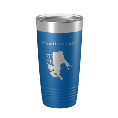 Hamilton Lake Map Tumbler Travel Mug Insulated Laser Engraved Coffee Cup Indiana 20 oz-6