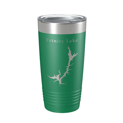 Trinity Lake Clair Engle Map Tumbler Travel Mug Insulated Laser Engraved Coffee Cup California 20 oz-9