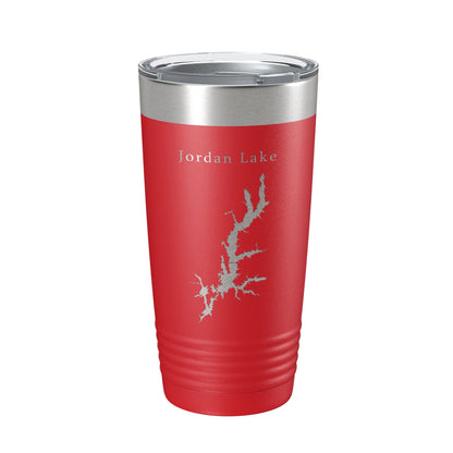 Jordan Lake B. Everett Map Tumbler Travel Mug Insulated Laser Engraved Coffee Cup North Carolina 20 oz-10