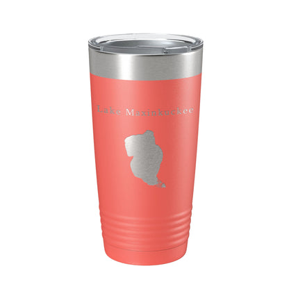 Lake Maxinkuckee Map Tumbler Travel Mug Insulated Laser Engraved Coffee Cup Indiana 20 oz-20