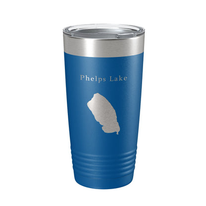 Phelps Lake Map Tumbler Travel Mug Insulated Laser Engraved Coffee Cup Wyoming 20 oz-6