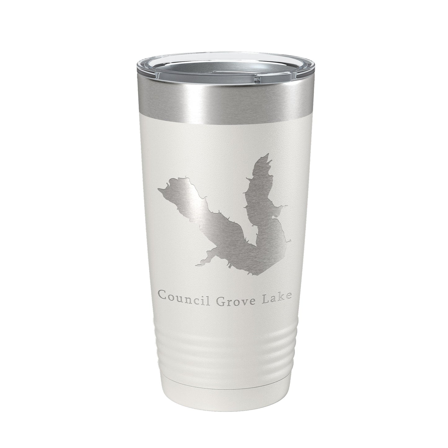 Council Grove Lake Map Tumbler Travel Mug Insulated Laser Engraved Coffee Cup Kansas 20 oz-7