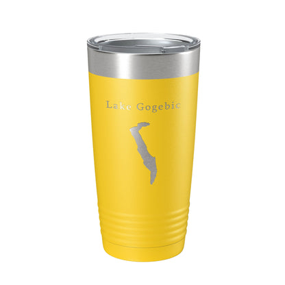 Lake Gogebic Map Tumbler Travel Mug Insulated Laser Engraved Coffee Cup Michigan 20 oz-4