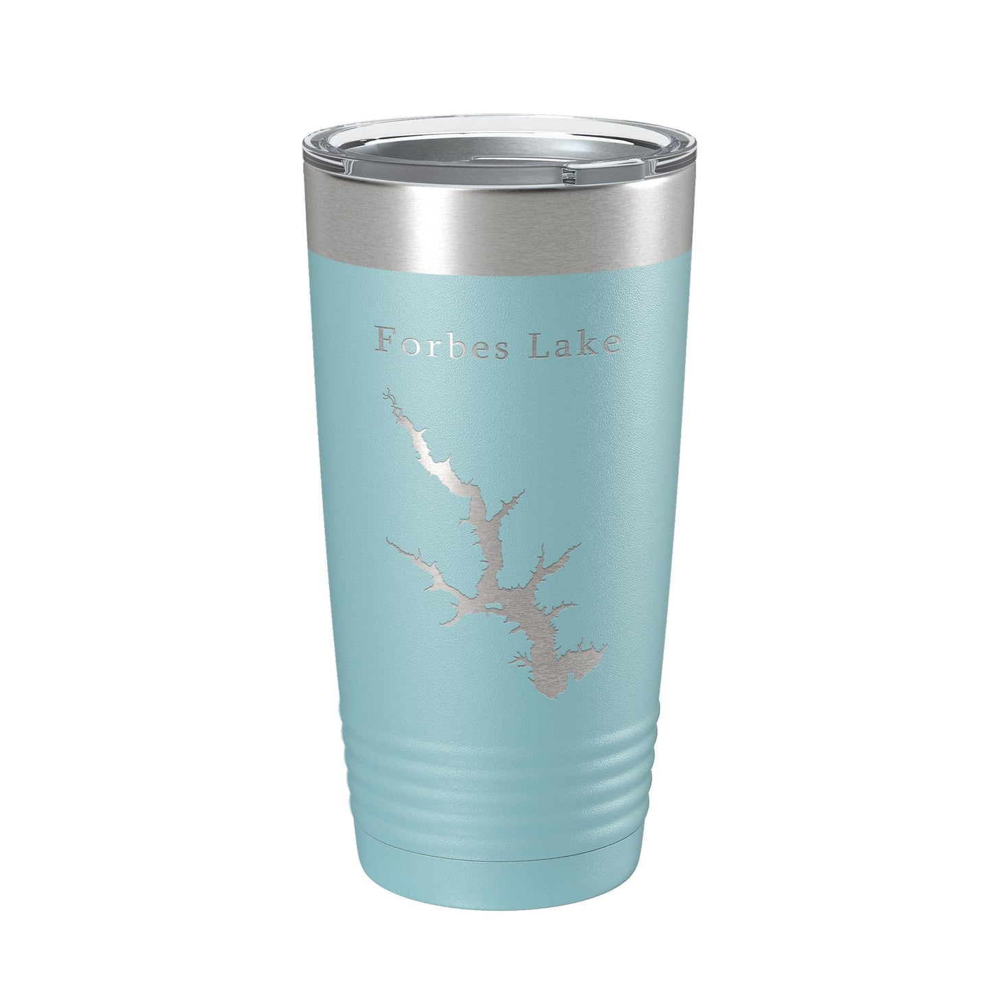 Forbes Lake Map Tumbler Travel Mug Insulated Laser Engraved Coffee Cup Illinois 20 oz-13
