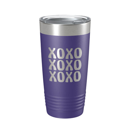 XOXO Tumbler Hugs And Kisses Travel Mug Insulated Laser Engraved Coffee Cup 20 oz-15