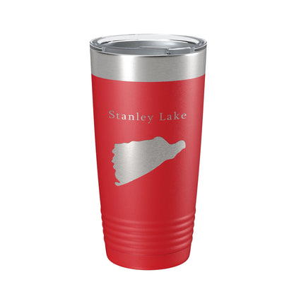 Stanley Lake Map Tumbler Travel Mug Insulated Laser Engraved Coffee Cup Idaho 20 oz-10