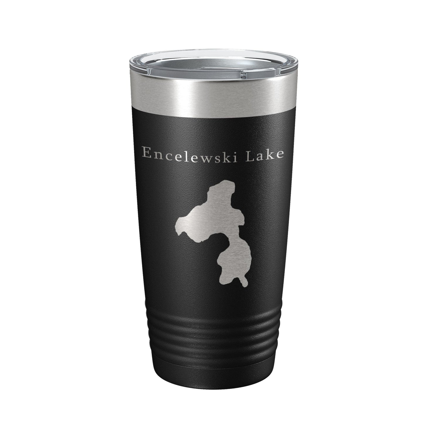 Encelewski Lake Map Tumbler Travel Mug Insulated Laser Engraved Coffee Cup Alaska 20 oz-5