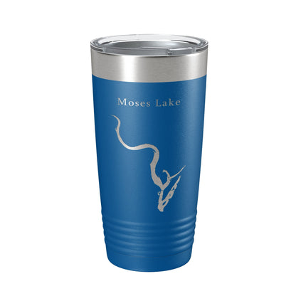 Moses Lake Map Tumbler Travel Mug Insulated Laser Engraved Coffee Cup Washington 20 oz-6