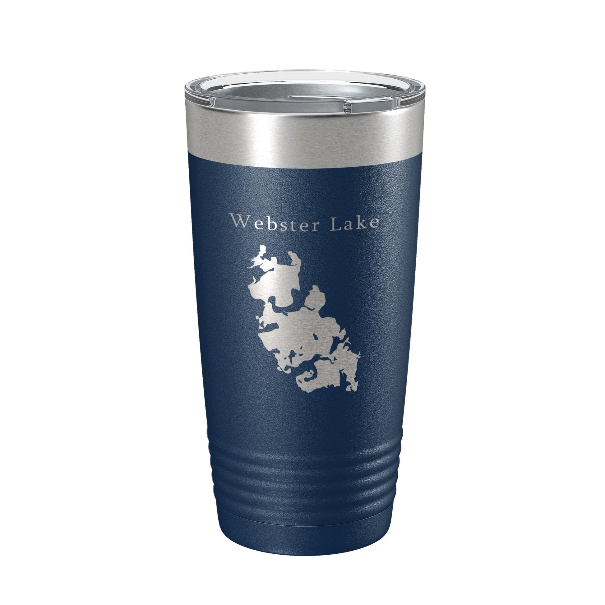 Webster Lake Map Tumbler Travel Mug Insulated Laser Engraved Coffee Cup Massachusetts 20 oz-2