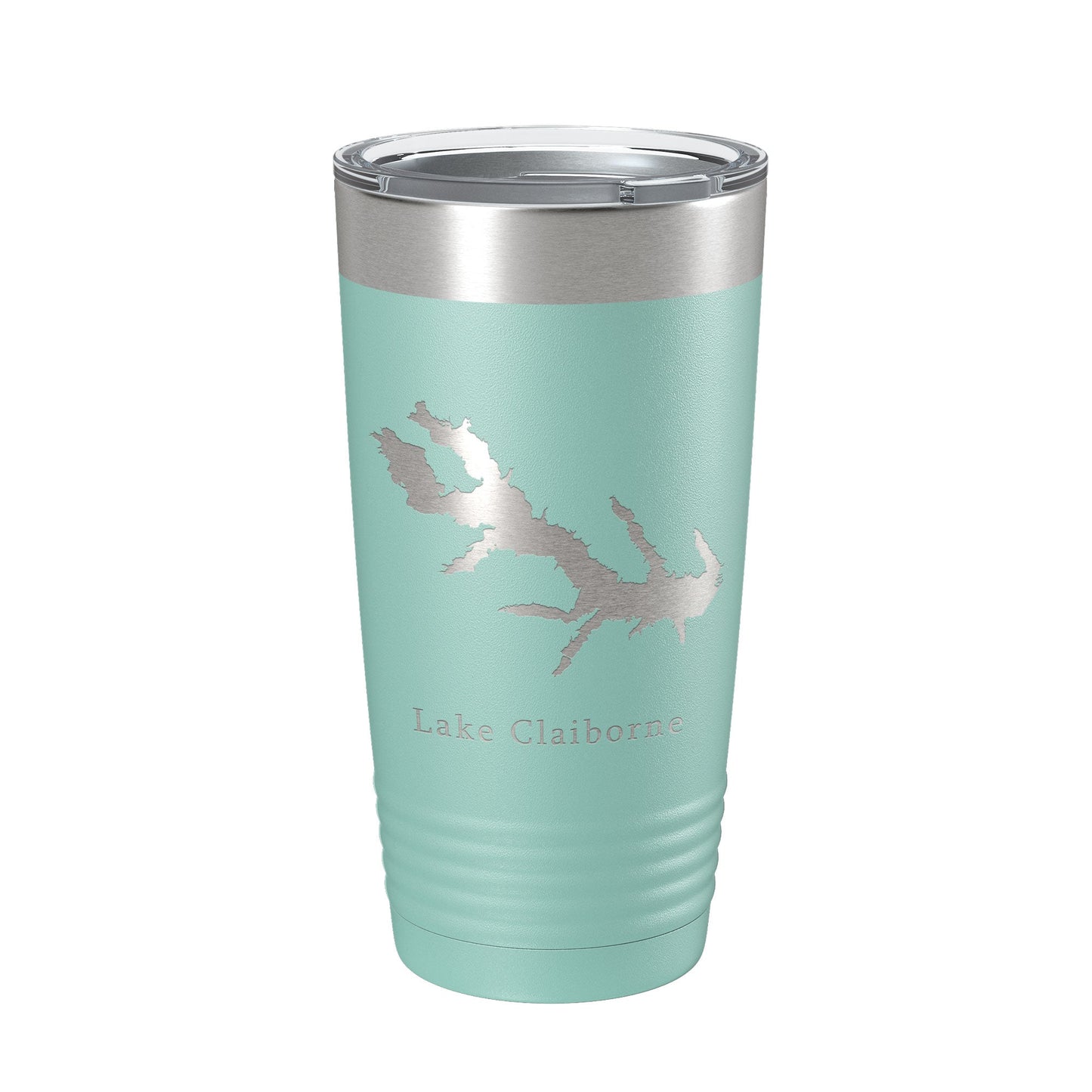 Lake Claiborne Map Tumbler Travel Mug Insulated Laser Engraved Coffee Cup Louisiana 20 oz-12