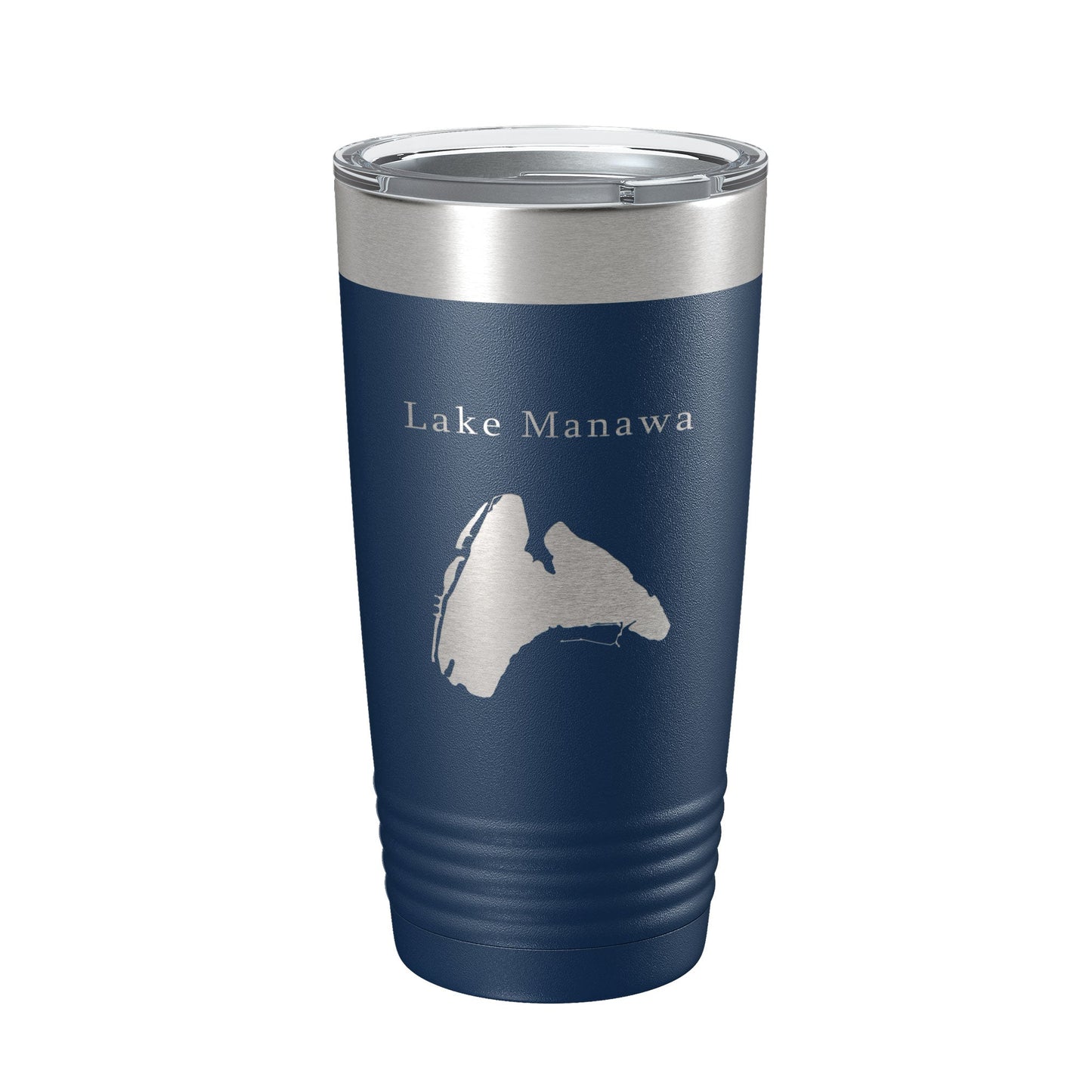 Lake Manawa Map Tumbler Travel Mug Insulated Laser Engraved Coffee Cup Iowa 20 oz-2
