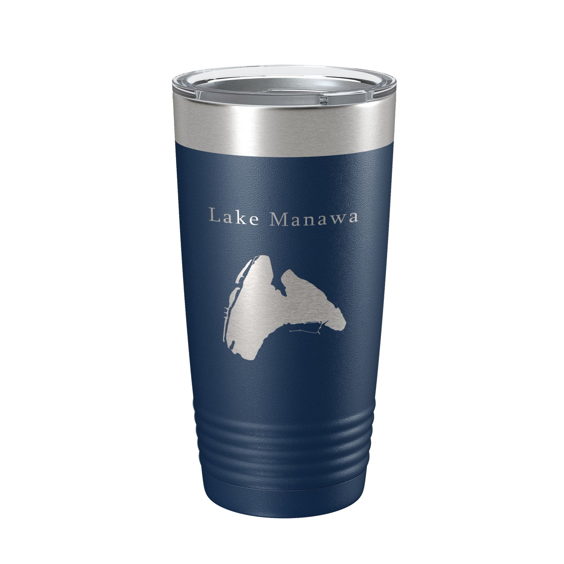 Lake Manawa Map Tumbler Travel Mug Insulated Laser Engraved Coffee Cup Iowa 20 oz-2