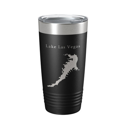 Lake Las Vegas Map Tumbler Travel Mug Insulated Laser Engraved Coffee Cup Nevada 20 oz-0